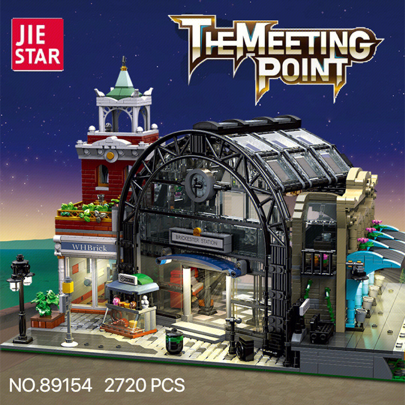 JIESTAR 89154 Creator Expert The Meeting Point Modular Buildings Blocks 2720pcs Bricks Toys From China Delivery.
