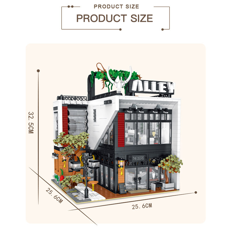 Mork 10208 Creator Expert The Alley Modular Buildings 3423pcs Bricks Toys From China Delivery.