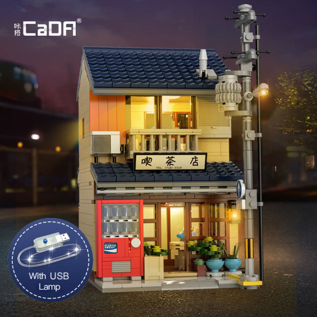 CaDa C66010 Creator Expert Japanese Wabi-sabi Tea House Modular Buildings 1200PCS Bricks Toys From China Delivery.