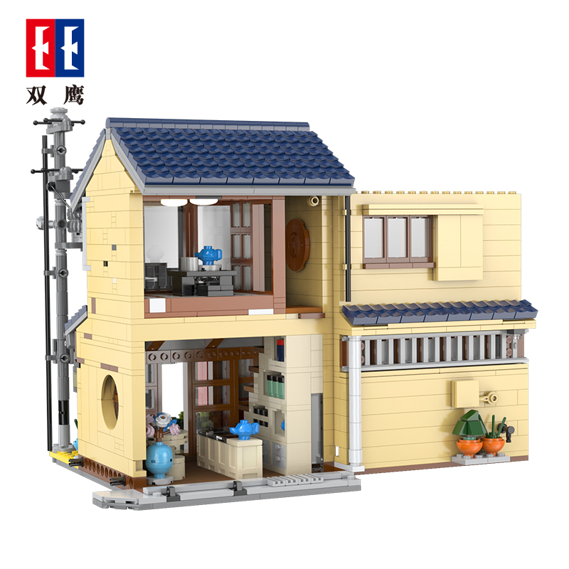 CaDa C66010 Creator Expert Japanese Wabi-sabi Tea House Modular Buildings 1200PCS Bricks Toys From China Delivery.