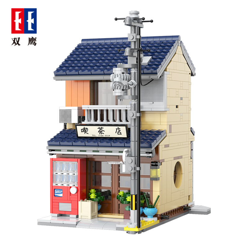 CaDa C66010 Creator Expert Japanese Wabi-sabi Tea House Modular Buildings 1200PCS Bricks Toys From China Delivery.