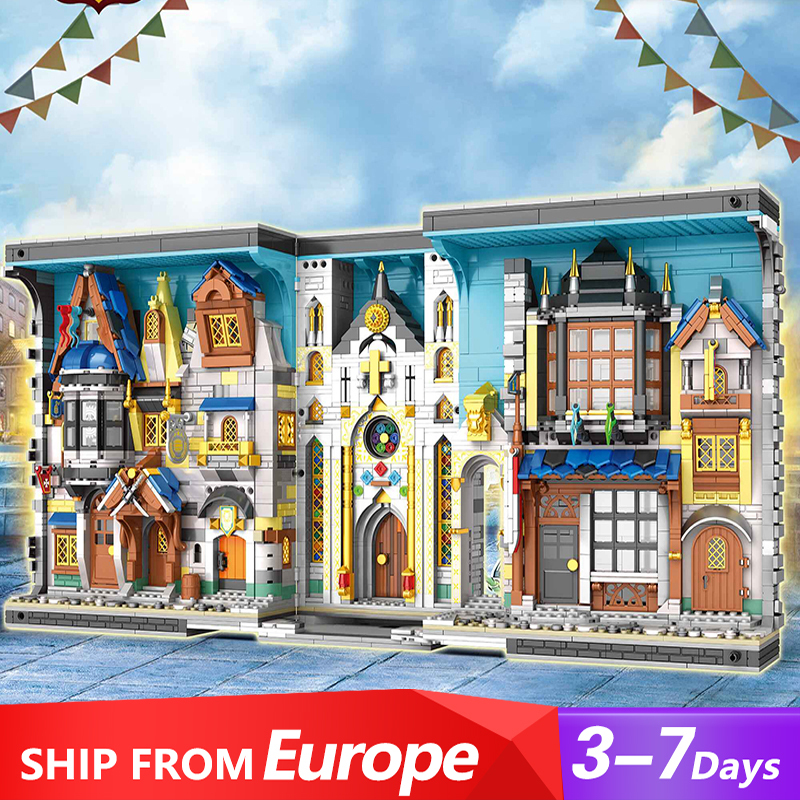 {In stock} Reobrix 66026 Modular Buildings European Century bazaar Building Blocks 2922pcs Bricks Toys From Europe 3-7 days Delivery.