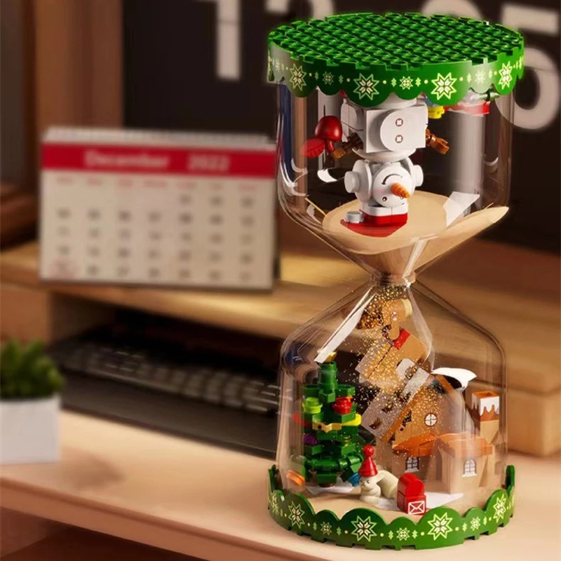 SEMBO 605027 Creator Christmas Toys Christmas Hourglass Building Blocks From China Delivery.