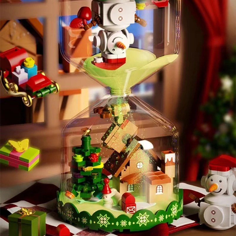 SEMBO 605027 Creator Christmas Toys Christmas Hourglass Building Blocks From China Delivery.