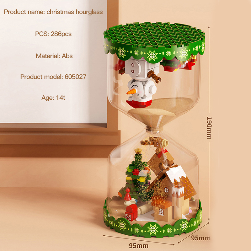 SEMBO 605027 Creator Christmas Toys Christmas Hourglass Building Blocks From China Delivery.