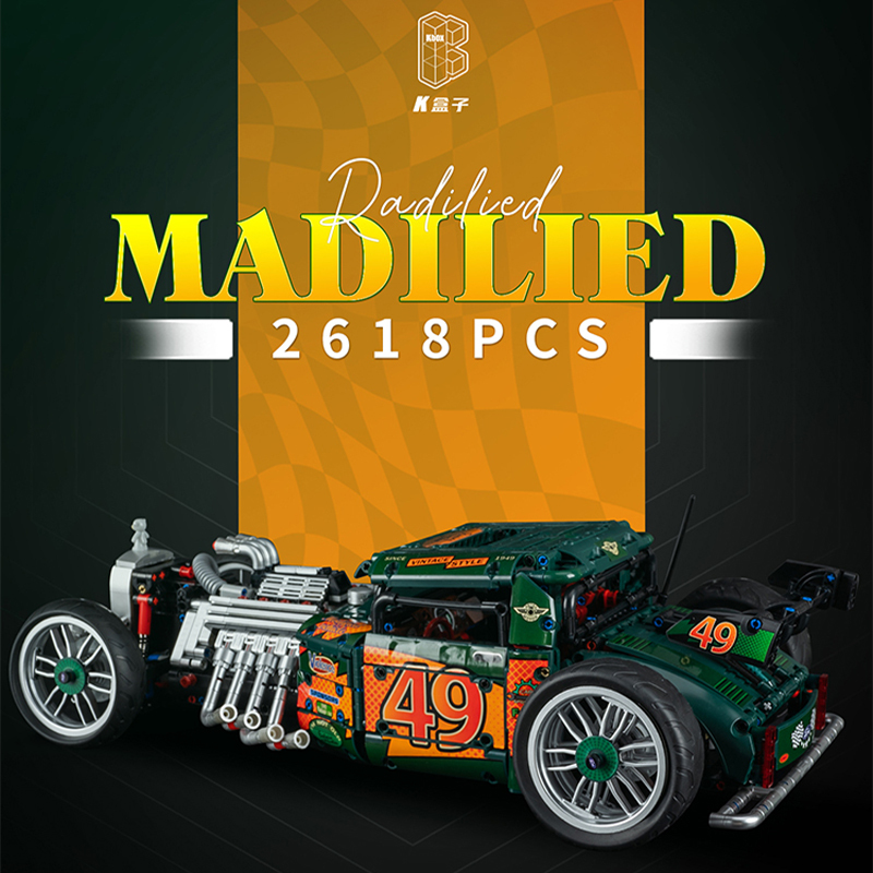 K-BOX K10509 Technic 1949 Madililed Vehicle 1:8 Building Blocks 2618pcs Bricks Toys From China Delivery.