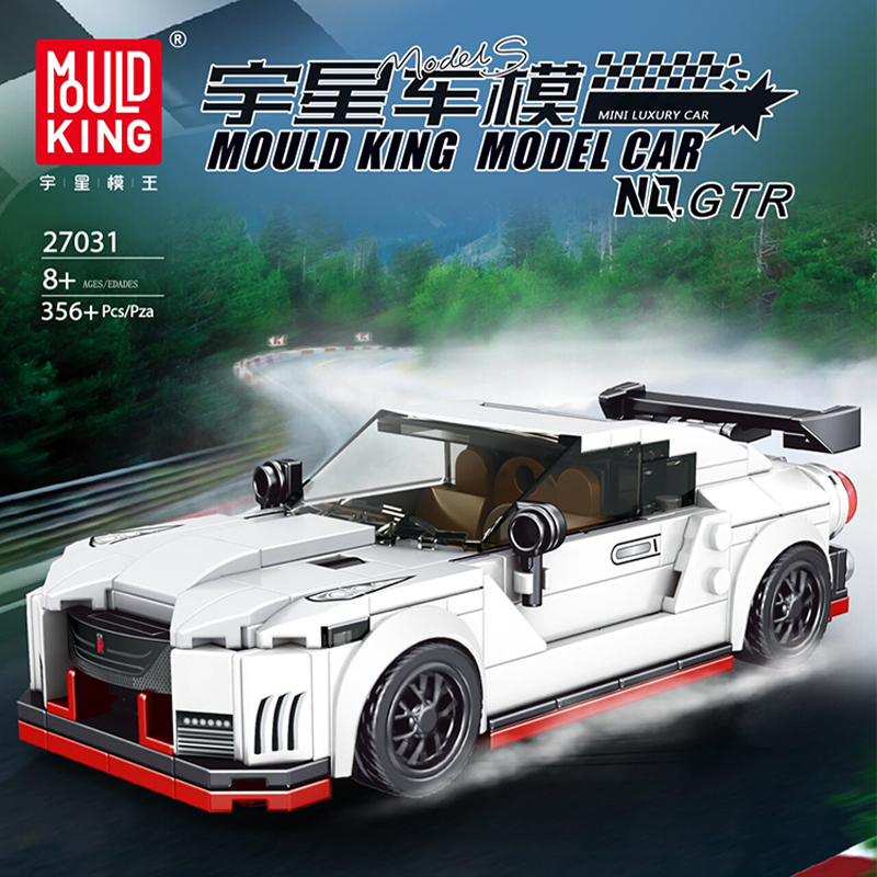Mould King 27031 Technic GTR Racers Car Buiilding Blocks Speed Champions 356pcs Bricks Toys from China Delivery.