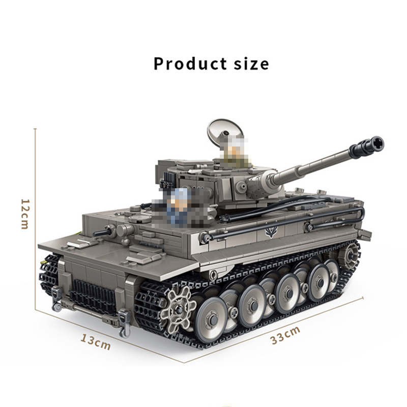 Panlos 632015 Military Tiger I Tank Building Blocks 1776pcs Bricks Toys From China Delivery.