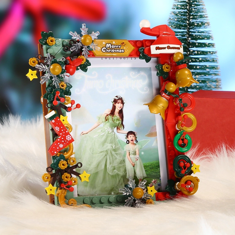 ZUANPAI Z016 Creator Christmas Gift Christmas picture frame Toys Building Blocks Bricks From China Delivery.