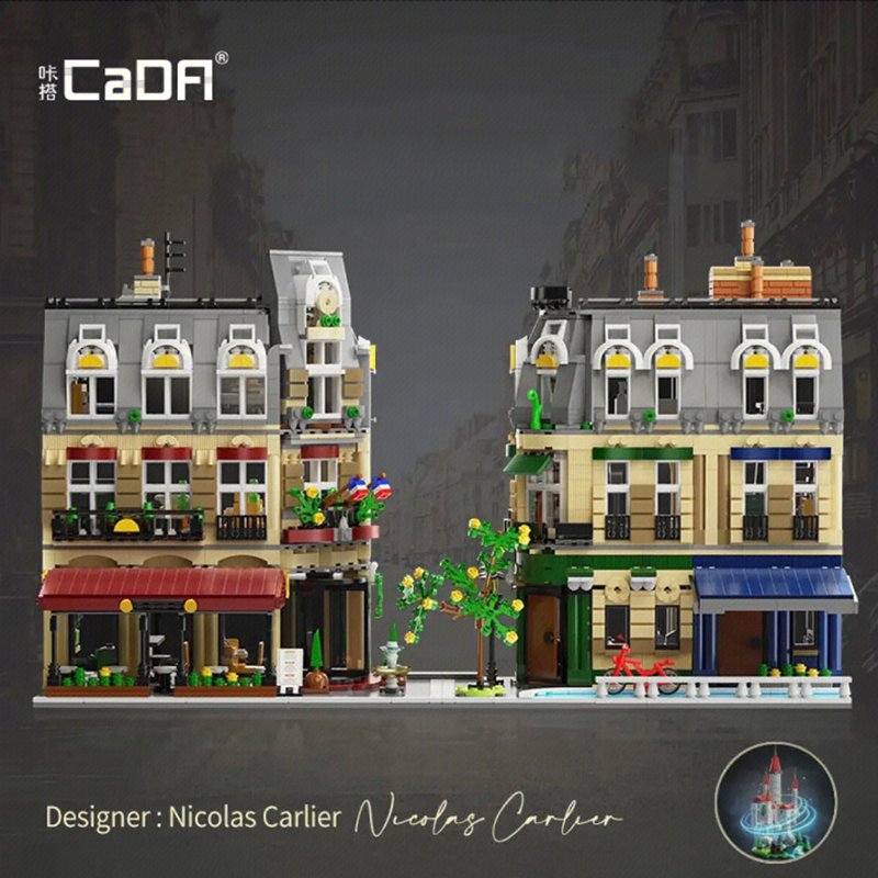 CaDA C66009 Paris Restaurant Creator Building 3230±pcs Building Block Brick Toy from China