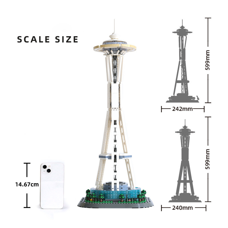 WANGE 5238 Creator Expert Space Needle-Seattle America Buildings