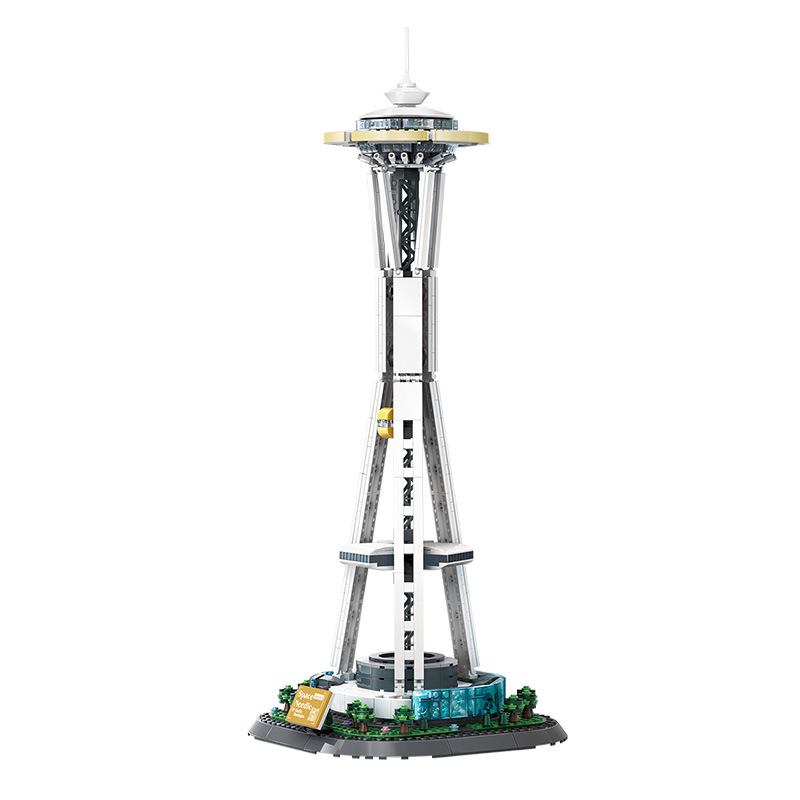 WANGE 5238 Creator Expert Space Needle Tower Buildings 1075pcs Bricks Toys From China Delivery.