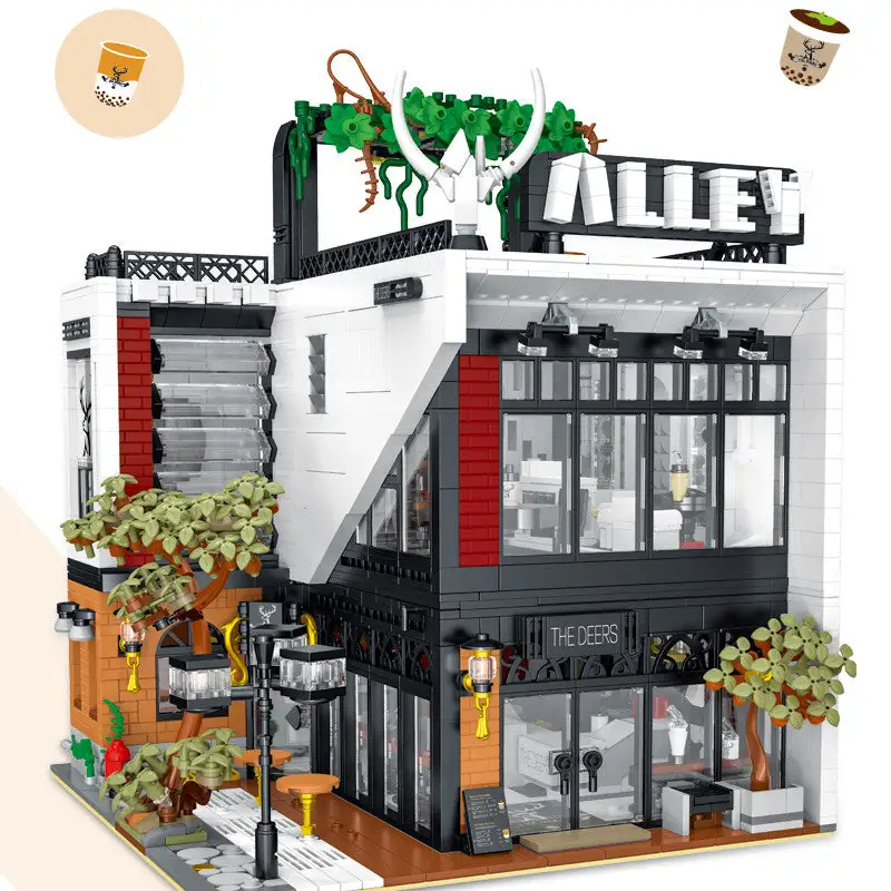 {In-Sales} Mork 10208 Creator Expert The Alley Modular Buildings 3423pcs Bricks Toys From USA 3-7 Days Delivery.