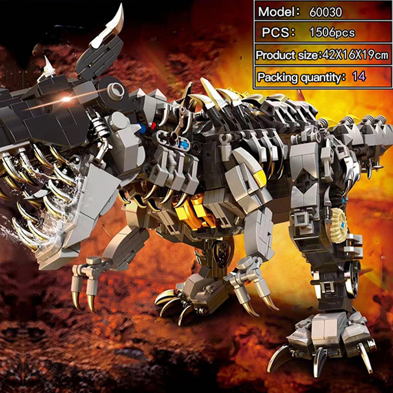 {Pre-Sale on 20th Feb.} LW60030 Dinosaurs Ancient Beasts Mechanical Building Blocks 1506±pcs Bricks from China.