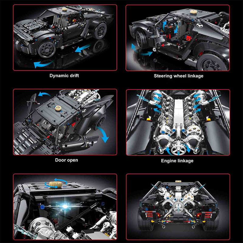 TaiGaoLe T5029 Technic  1:10 Batmobile Sports Car Building Blocks 1828±pcs Bricks from China.