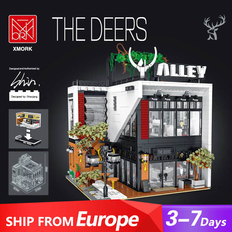 Mork 10208 Creator Expert The Alley Modular Buildings 3423pcs Bricks Toys From Europe 3-7 Days Delivery.
