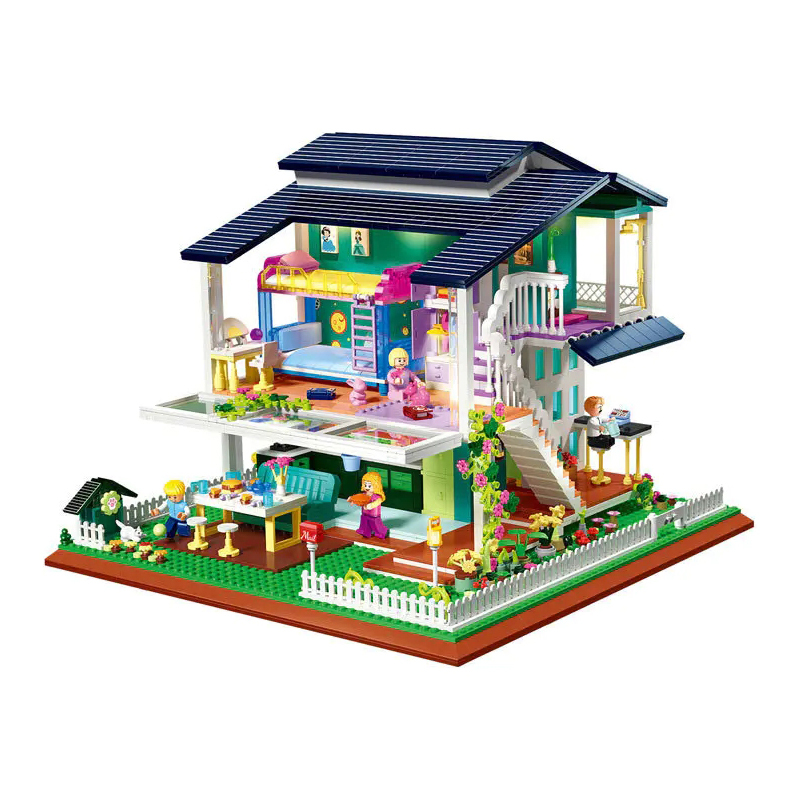 {Mini Bricks} ZHEGAO DZ6110 Creator Sunshine Villa Modular Buildings Blocks 2395±pcs Bricks from China.