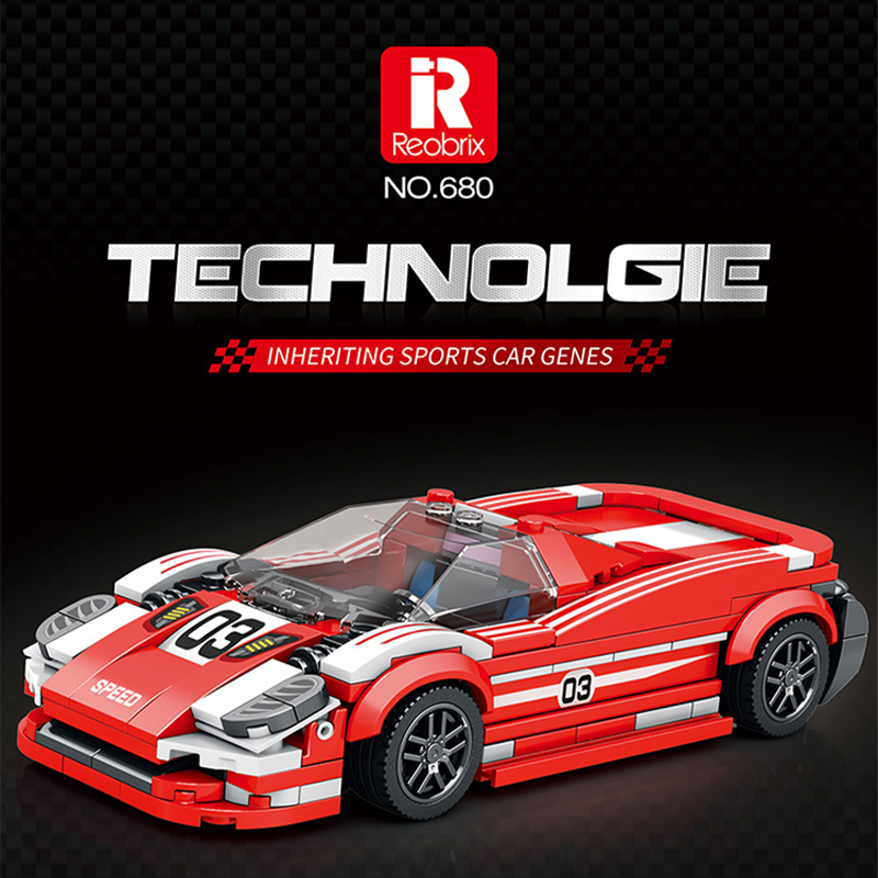 Reobrix 680 Technic Speed Champions Porsche 917 Racer Car 355±pcs Bricks from China.