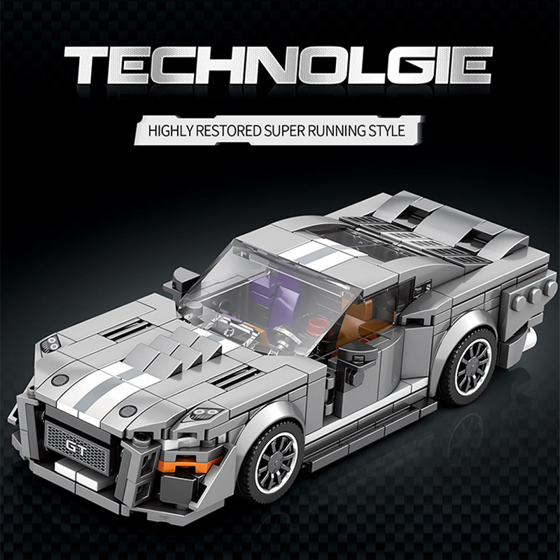 Reobrix 682 Technic Speed Champions Shelby GT500 Racer Car 476±pcs Bricks from China.