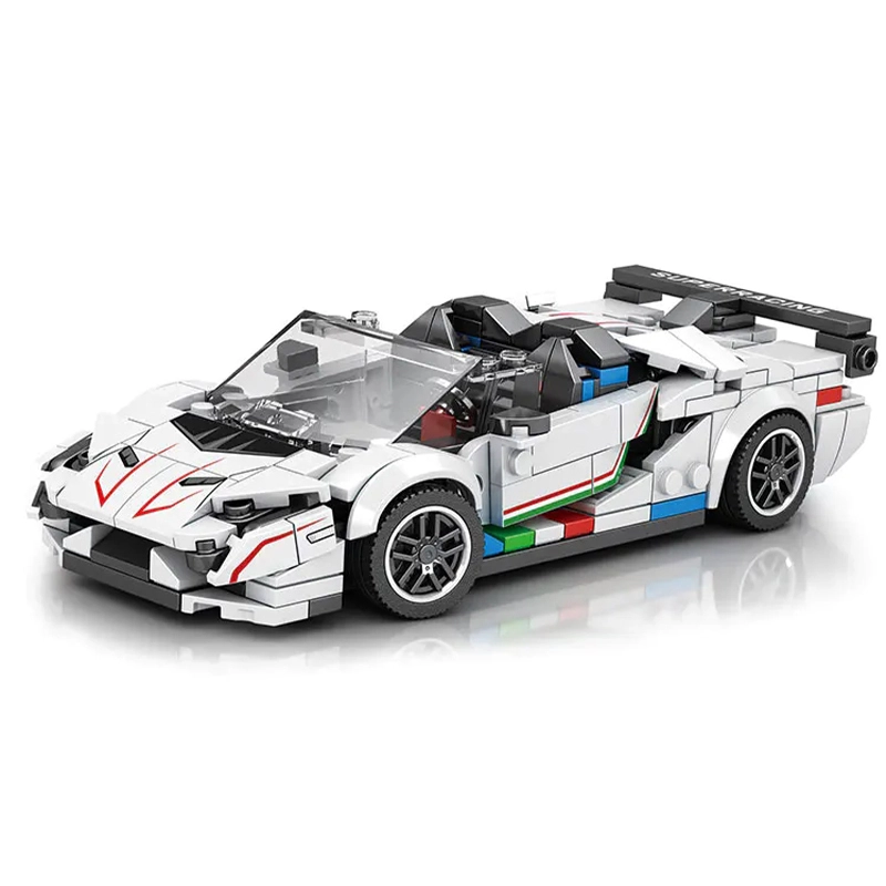 Reobrix 687 Technic Speed Champions Lamborghini Aventador SVJ Racer Car 382±pcs Bricks from China.