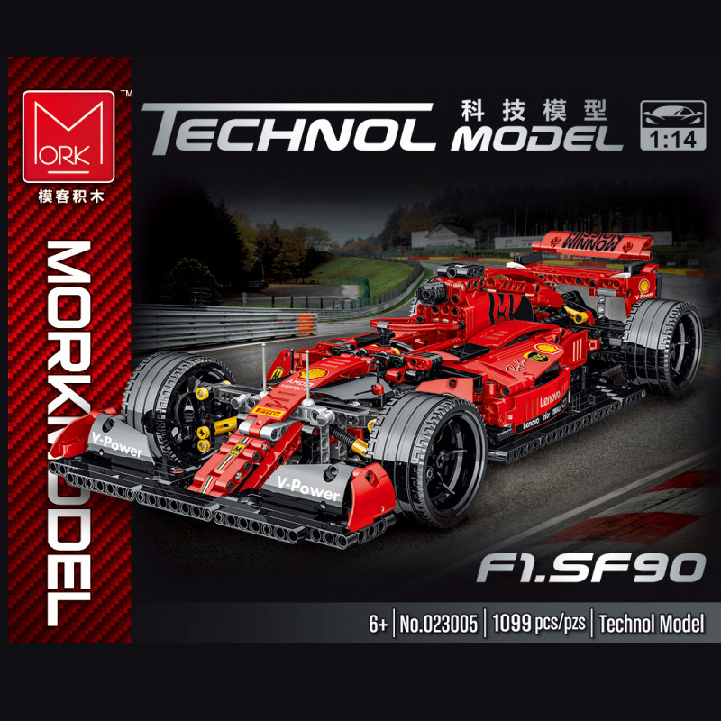 Mork 023005 Technic Static Version Red 42096 alternate - F1 Car Building Blocks 1099±pcs Bricks from China.