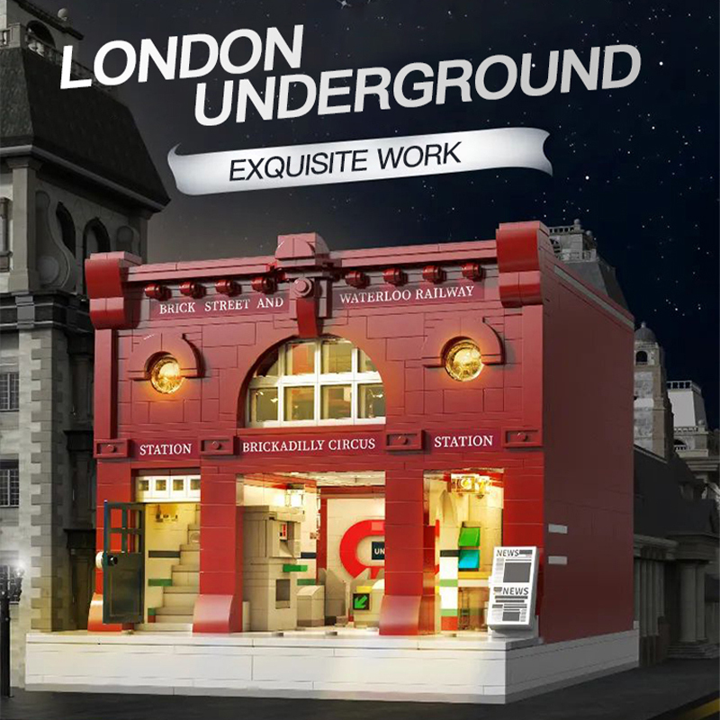 {With Original Box} CaDa C66008 Creator Expert London Underground Modular Buildings Blocks 1836±pcs from Europe 3-7 Days Delivery.