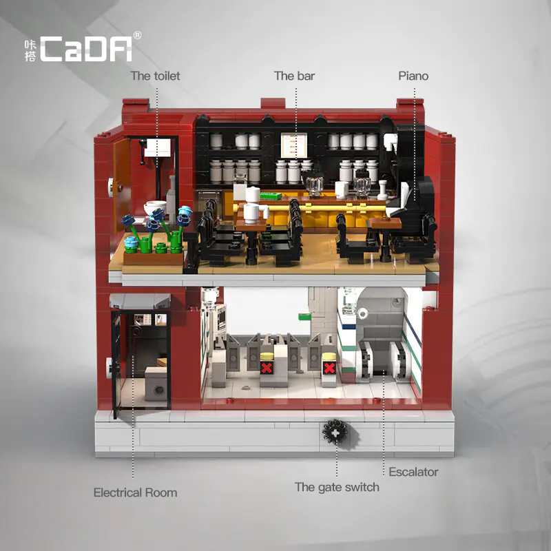 {With Original Box} CaDa C66008 Creator Expert London Underground Modular Buildings Blocks 1836±pcs from Europe 3-7 Days Delivery.