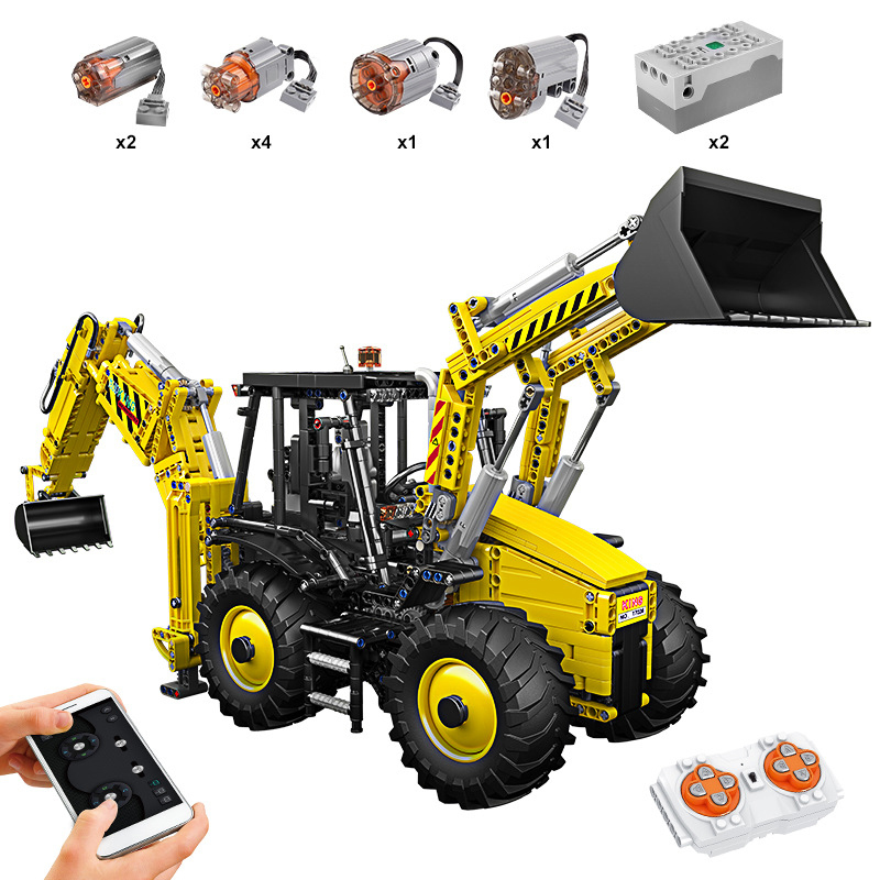 Mould King 17036 Technic Motor Yellow No.Bulldozer Building Blocks 2239±pcs Bricks from China.