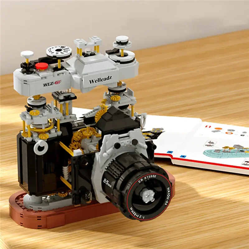 Welleadz WLZ-6F Creator SLR Vintage Camera Toys Building Blocks 1027±pcs Bricks from China.