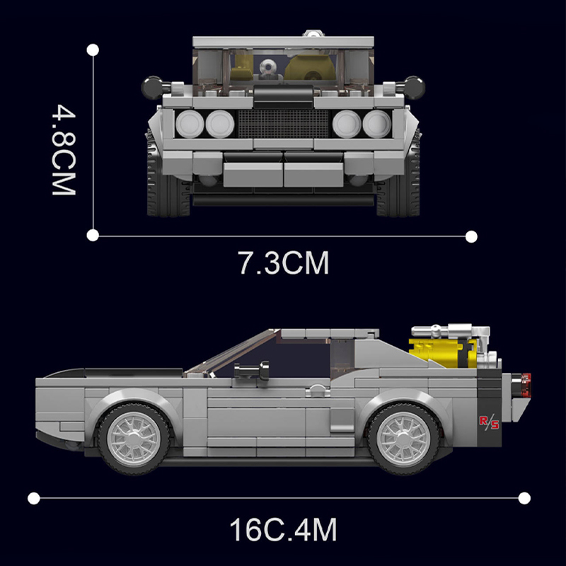 {With Transparent Box} Mould King 27035 Technic Speed Champions Charger Racers Building Blocks 355±pcs Bricks from China.