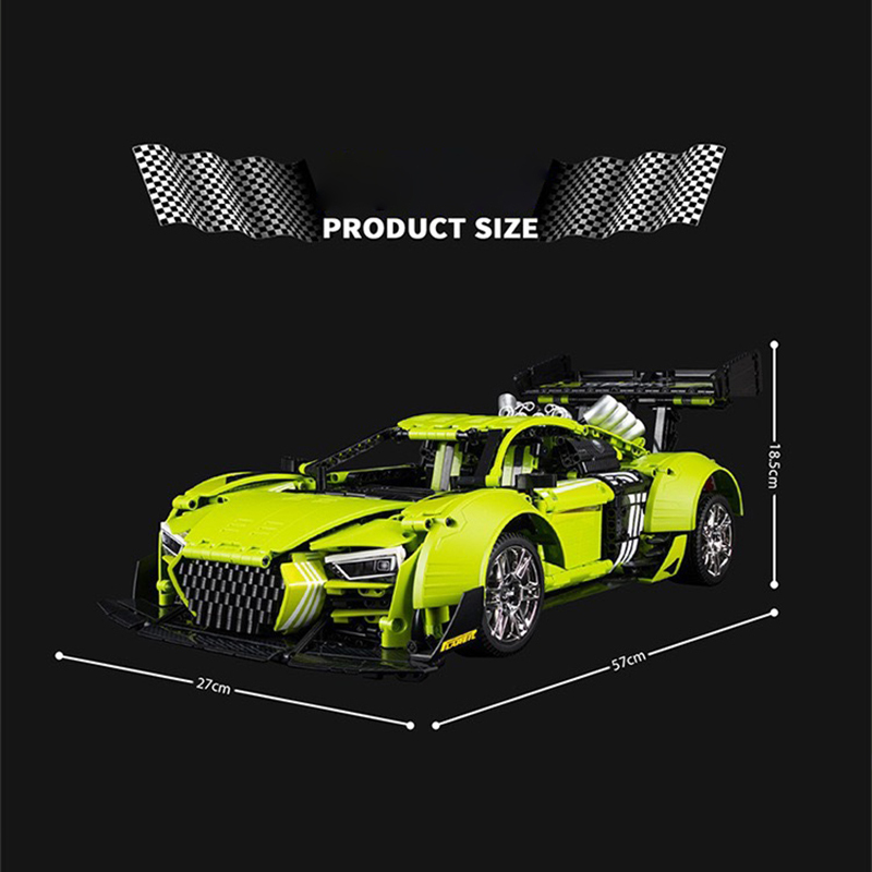 K-Box 10516 Technic 1:10 Static Version Audi R8 Sports Car Building Blocks 2641±pcs Bricks from China.