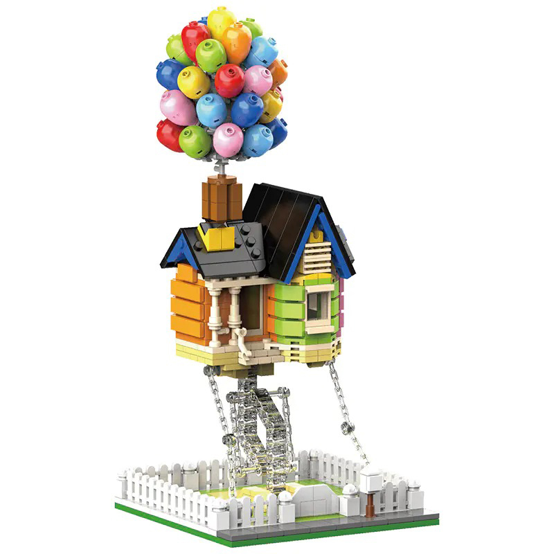 DK7025 Movie & Game Creator Balloon House Building Blocks 555pcs Bricks from China Delivery.