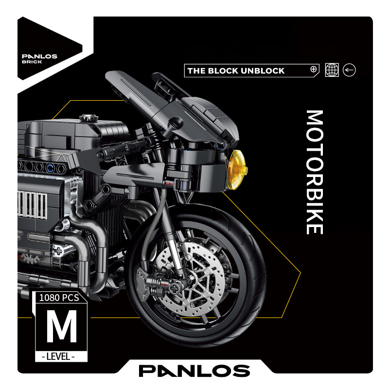 Panlos 672009 Technic Black Bat Motorbike Buidling Blocks 1080±pcs Bricks from China.