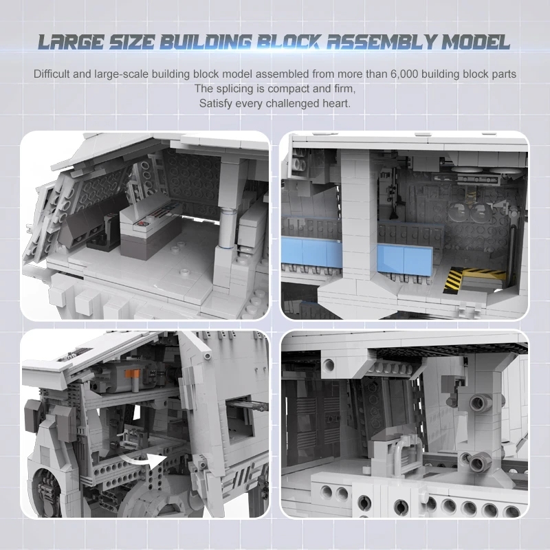 Mould King 21015 Star Wars Minifig Scale AT-AT w/ Interior Building Blocks 6919±pcsBricks From China.