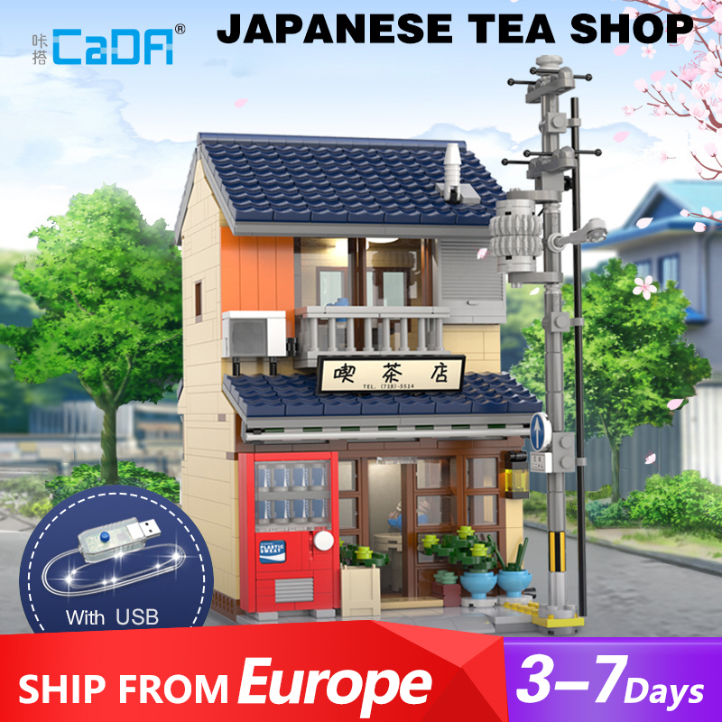 CaDa C66010 Creator Expert Japanese Wabi-sabi Tea House Modular Buildings 1200±pcs Bricks from Europe 3-7 days Delivery.