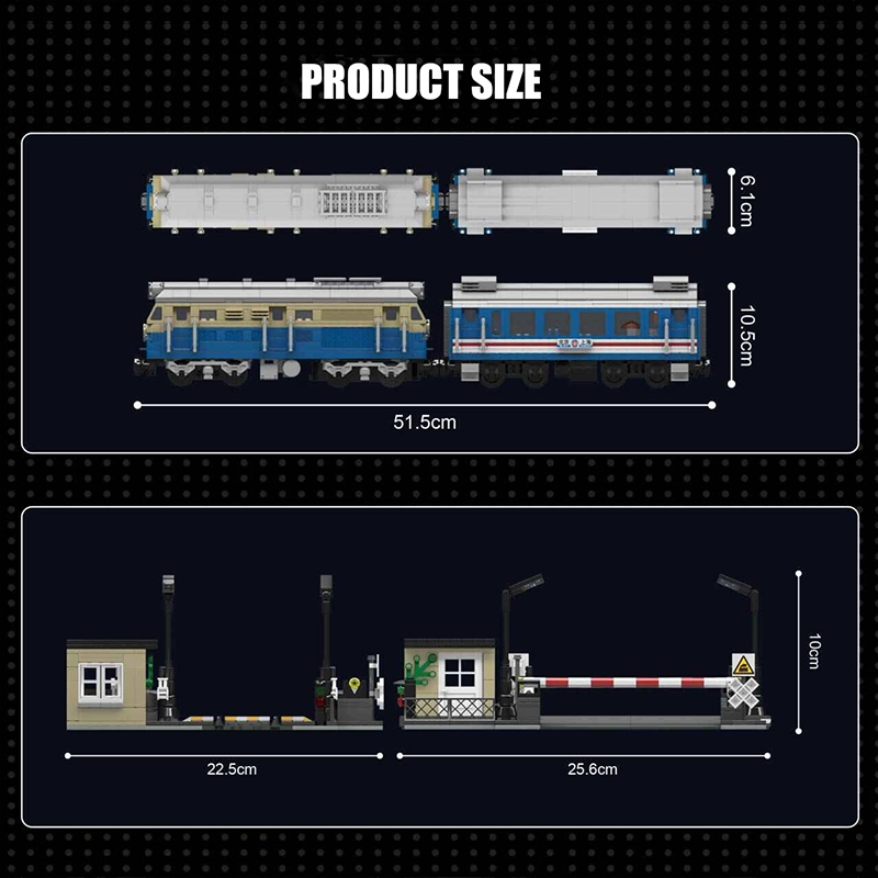 Mould King 12022 Technic World Railway DF4B Diesel Locomotive Train Building Blocks1212±pcs Bricks from China.