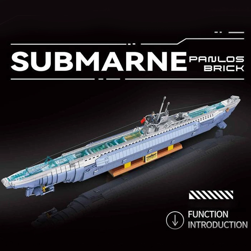 Panlos 628011 Military VIIC U-552 Submarine Building Blocks 6112±pcs Bricks from China.