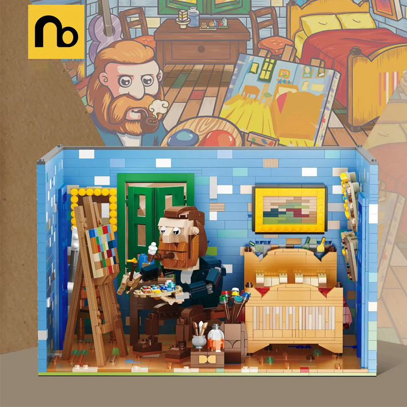 NiceBricks 200616 Creator Van Gogh art master Building Blocks 2643±pcs Bricks from China.