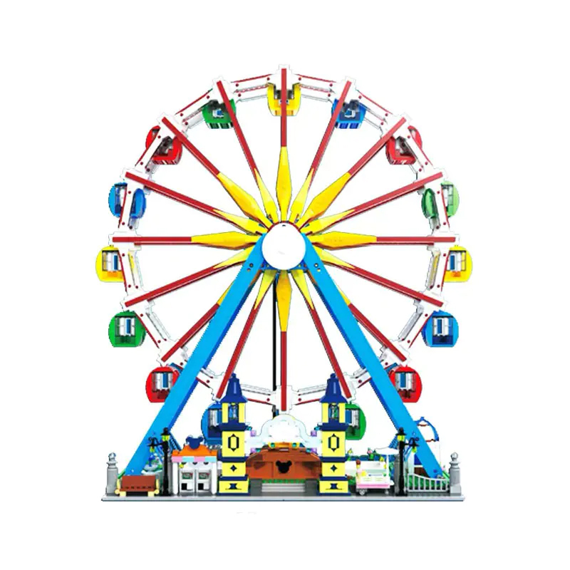 {With Motor}Mould King 11006 Creator Expert Fairground Ferris Wheel Building Blocks 3836±pcs Bricks from China.