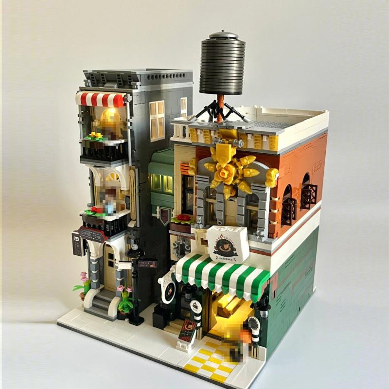 {Mini Bricks} ZHEGAO DZ6113 Creator Expert Coffee Hotel Modular Buildings Blocks 3036±pcs Bricks from China.