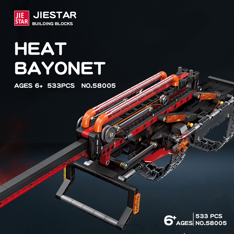 JIESTAR 58005 Technic Heat Bayonet Building Blocks 533±pcs Bricks from China.