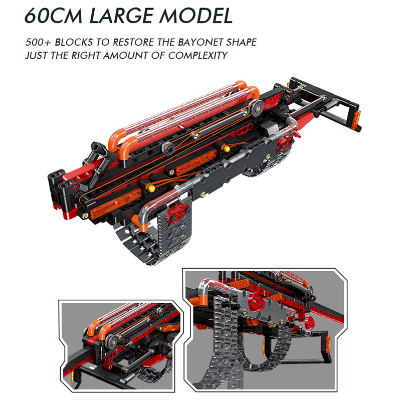 JIESTAR 58005 Technic Heat Bayonet Building Blocks 533±pcs Bricks from China.