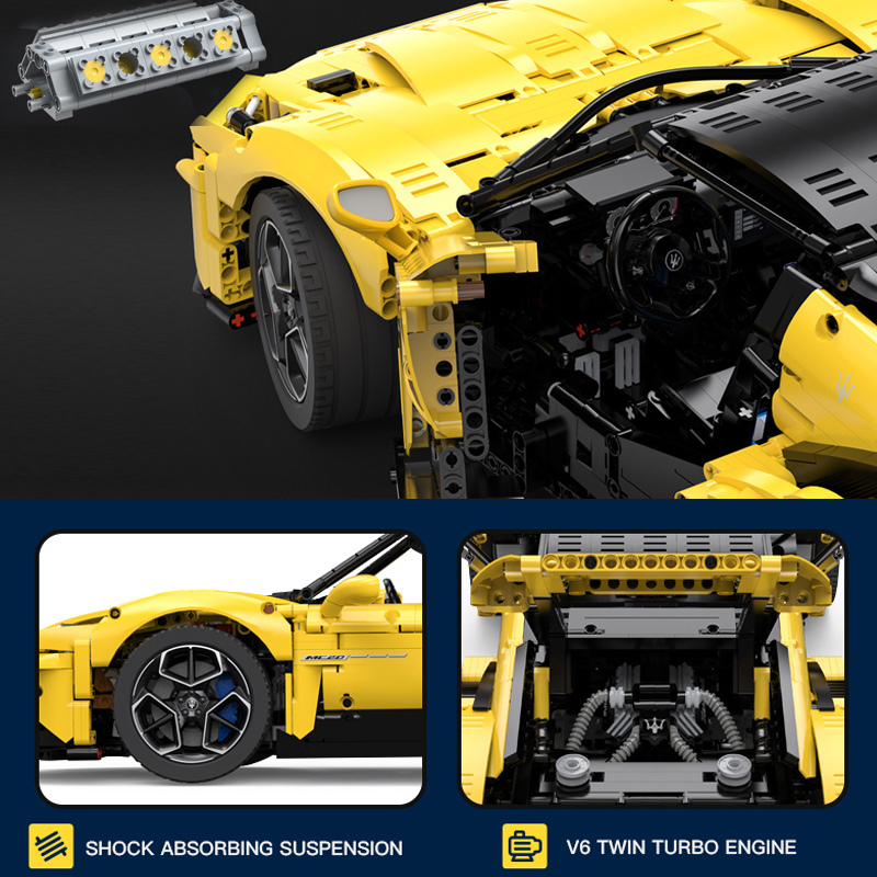 RASTAR 93500  93510 Technic Maserati MC20 Nettuno Sports Car Building Blocks 3400±pcs Bricks from China.