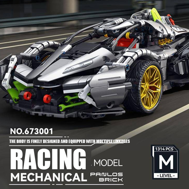 Panlos 673001 Static Version Technic Mechanical Sports Car Building Blocks 1314±pcs Bricks from China.