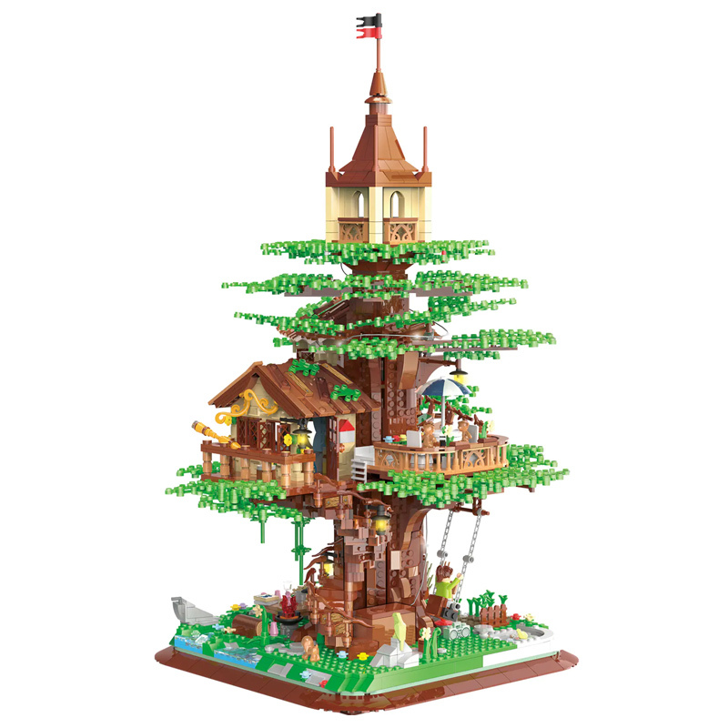 {Mini Bricks} ZHEGAO 00416 Creator Tree House Toys Building Blocks 3380±pcs Bricks from China.