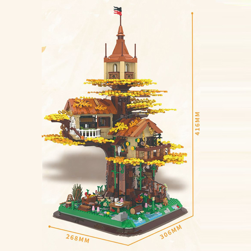 {Mini Bricks} ZHEGAO 00416 Creator Tree House Toys Building Blocks 3380±pcs Bricks from China.