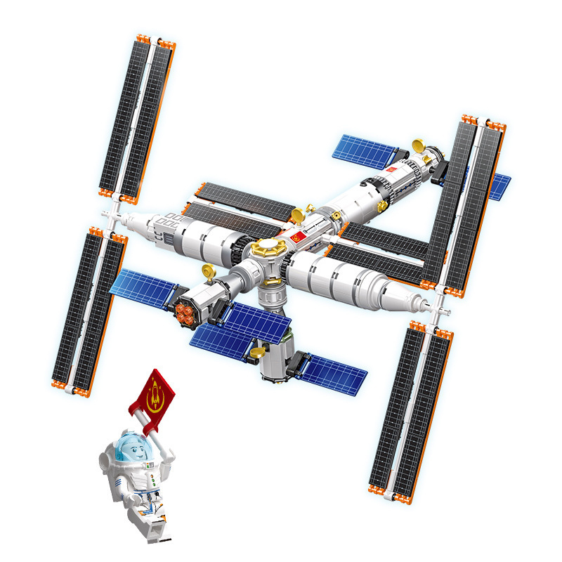 JIESTAR 58006 Space Model Tiangong Space Station Building Blocks 838±pcs Bricks from China.