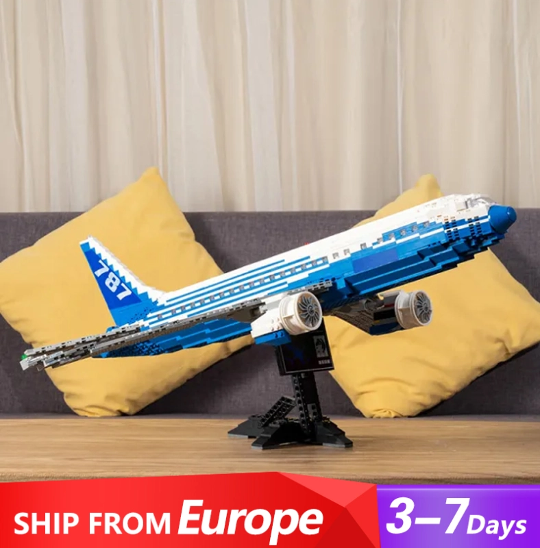 DK80009 School Set Boeing 787 airplane Building Blocks 1353±pcs Bricks from Europe 3-7 days Delivery.