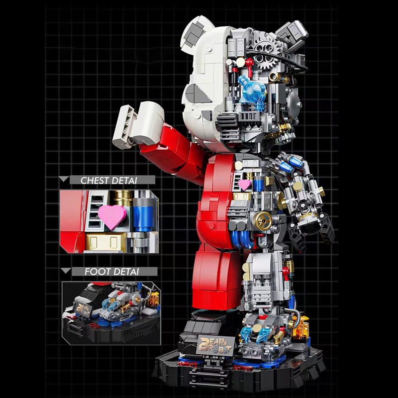 Wangao 188001 Idea 400% Mechanical Violence Bear Robot Buildings Blocks ***±pcs Bricks from China.