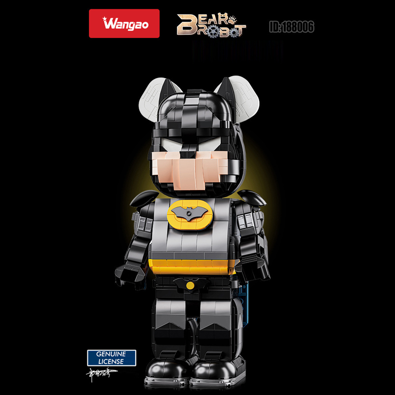 Wangao 188006 Idea Black 400% Bat Bear Robot Building Blocks ****±pcs Bricks from China.